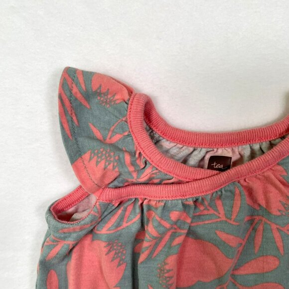 Tea Collection Baby Floral Romper 3-6m One Piece - Picture 2 of 8